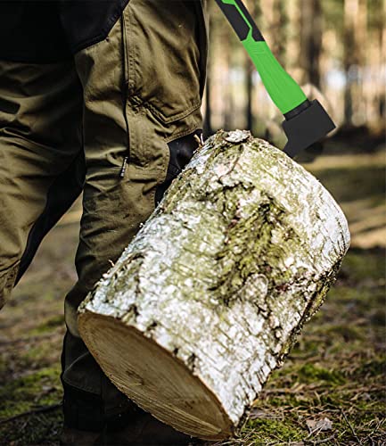 Hookaroon 15 Inch, Pickaroon Forged Steel, with Anti-Slip & Shock Reduction Grip, for Log Lifting and Moving Wood Firewood Tool