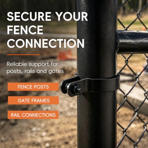 MY MIRONEY 10PCS Chain Link Brace Band for 2" Outside Diameter Post 2"