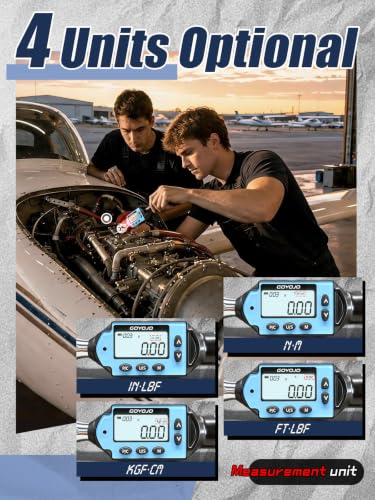 GOYOJO 1/2 Inch Digital Torque Wrench 7.37-73.76 ft-lb/10-100Nm High-Precision Professional Tool for Auto Repair, Motorcycle Maintenance, and DIY Projects ±2% Accuracy