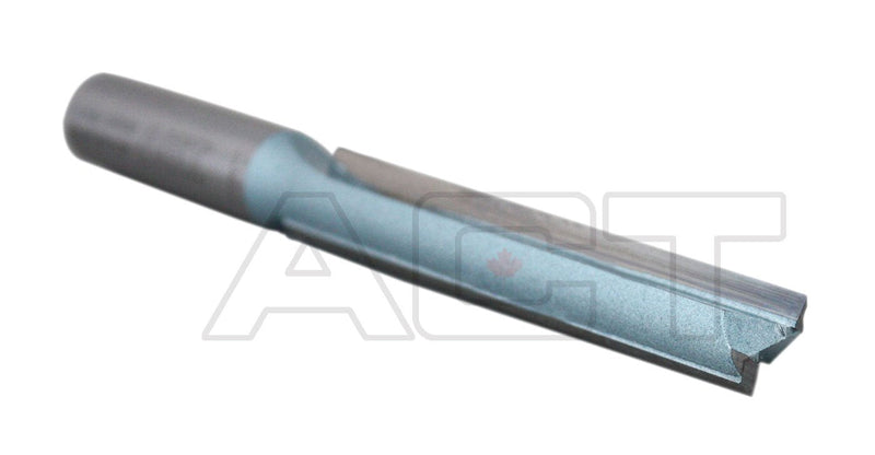Accusize Industrial Tools Double Flute Extra Long Straight Carbide Tipped Router Bit, 1/2'' Diameter, 3'' Depth, 1/2'' Shank, 4.7'' Oal, 0021-0828 3" Flute Length