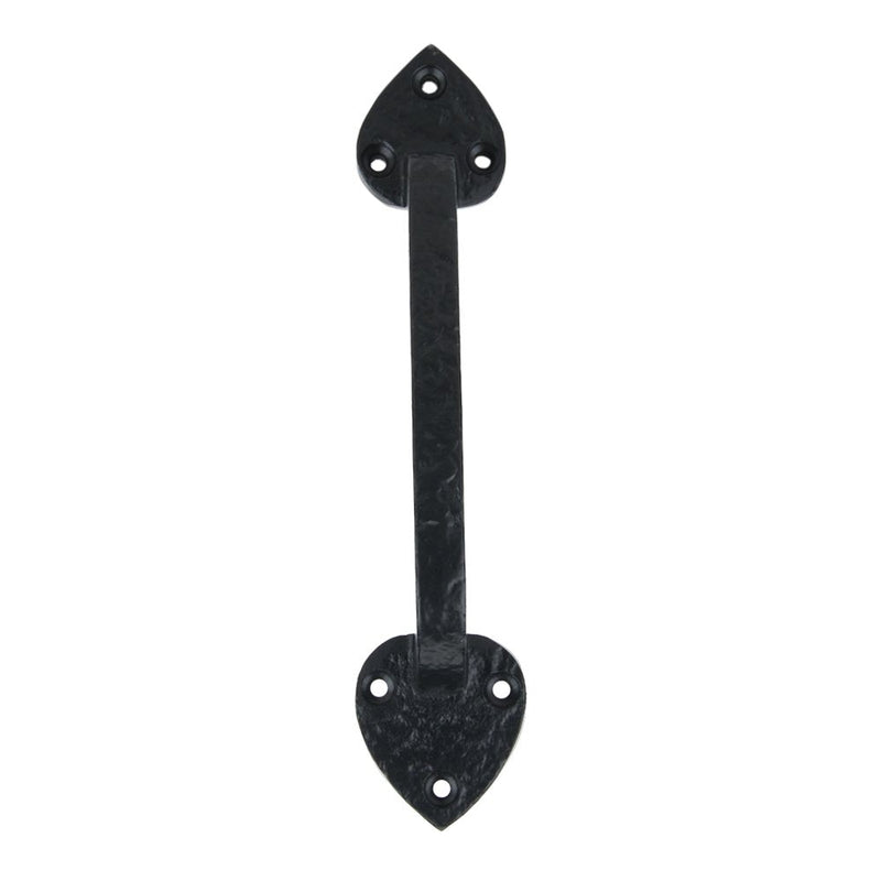 A29 Black Door Handle Pull, Heavy Duty Long Kitchen Cabinet Handles, Antique Cabinet Pulls, Door Handles, Closet Handle, Gate Cast Iron Finish, Spade Pull BPC 2 Pk