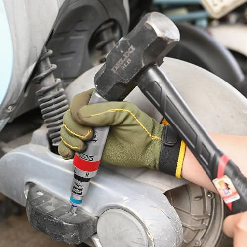 13 Piece 1/2" Drive Manual Impact Driver, Reversible Hand Impact Screwdriver Set with Slotted, Hex, Phillips Bit Kit, for Tighten and Rusted Fasteners or Frozen Bolts, with Storage Case 1/2"