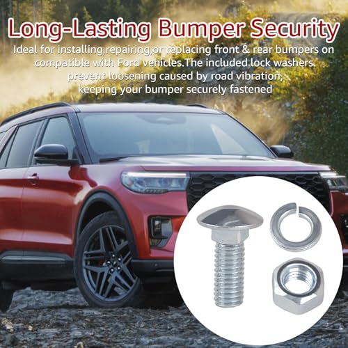 7/16 Chrome Bumper Bolts for Ford Front Bumper Bolts 7/16-14 x 1-1/4" 8PCS 8