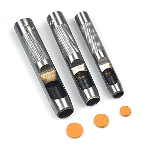 OWDEN 12Piece Leather Hole Punch Set,(1/8”-3/4”) with a Cutting Mat.
