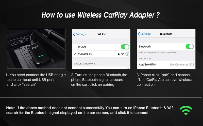 Carlinkit 3.0 Wireless CarPlay Adapter USB for Factory Wired CarPlay Cars (Model Year: 2015 to 2025), Wireless CarPlay Dongle Convert Wired to Wireless CarPlay