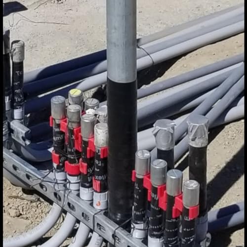 Rack-A-Tiers Slammers - Rigid/PVC Conduit Spacere, Keep Conduits in Place During Slab Work & Concrete Pour - 50 Pack (for 3/4-inch Conduits) (35075.RCS) 3/4 Inch