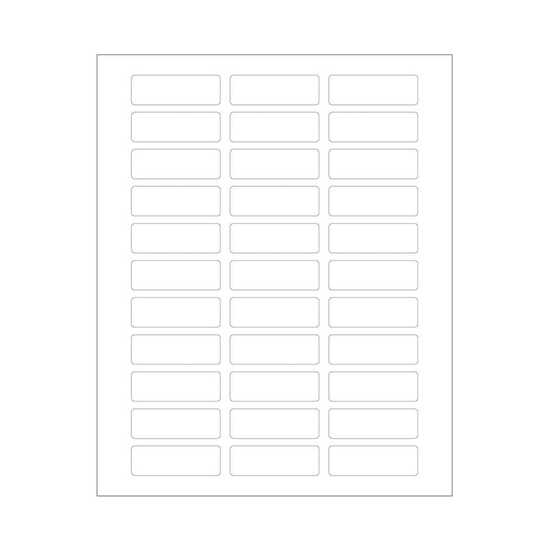 ChromaLabel 0.75 x 2.25 Inch Printable Address Labels for Laser & Inkjet Printers, 825/Pack, 25 Sheets 3/4" X 2.25"