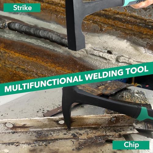 Welding Chipping Hammer and Wire Brush Set,10.7" Slag Removal Tool