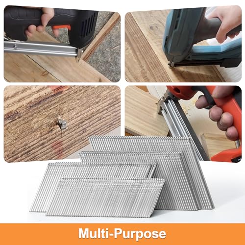 16 Gauge 20° Angled Finish Nails, Galvanized 4Size,2000Pcs Assembly---2000 Pcs