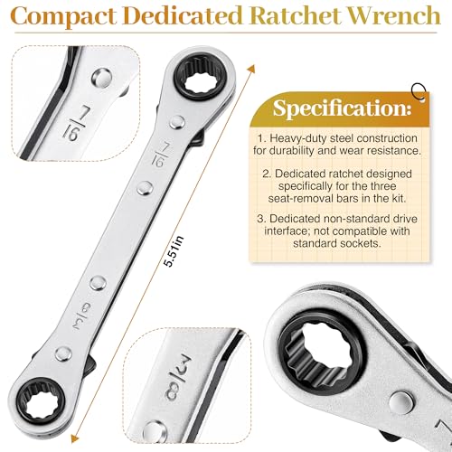 Faucet Handle Puller and 4 Pcs Metal Seat Removal Set