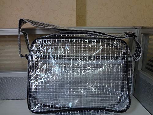 15.7inch ESD anti-static cleanroom engineer bag for semiconductor cleanroom clear pvc bag one piece black