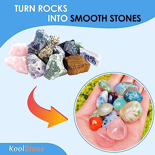 4LB Rock Tumbler Grit Kit with Extra 8000 Mesh Final Polish