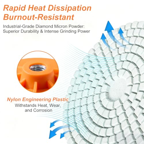 10 Pcs Diamond Polishing Pads 4 Inch Diamond Polishing Discs