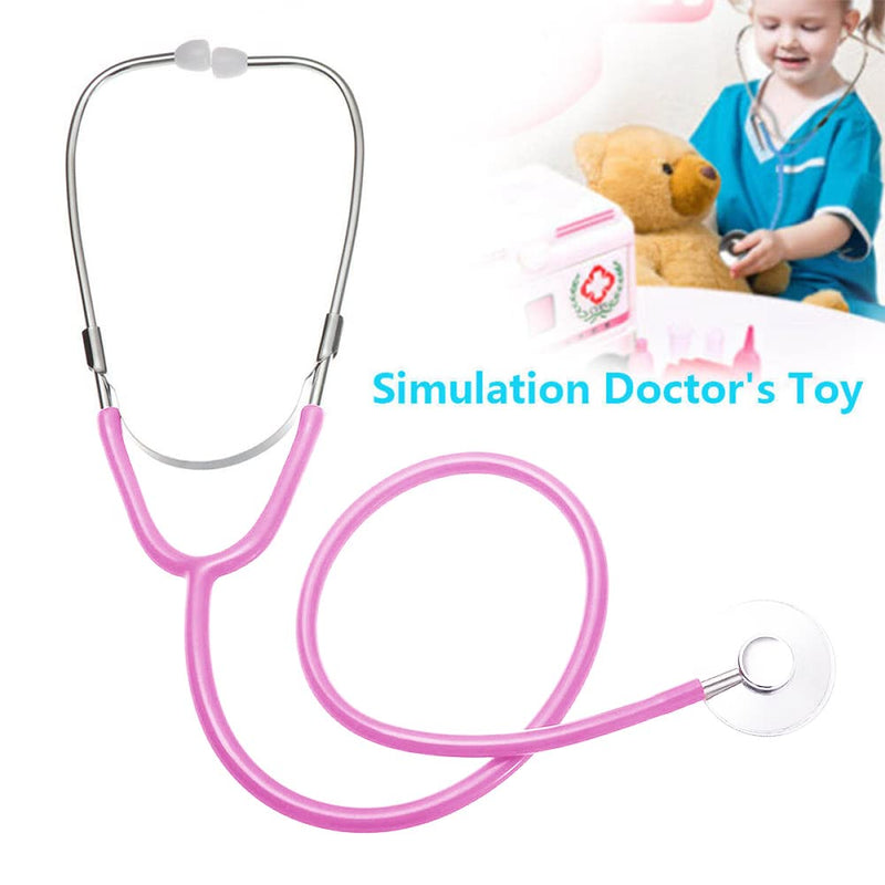 Toy Stethoscope, Metal Stethoscope Children, Stethoscope, Children's Stethoscope, Analogue Stethoscope, Metal Stethoscope, Children's Toy Stethoscope, Functional Stethoscope Toy Pink Tokaneit