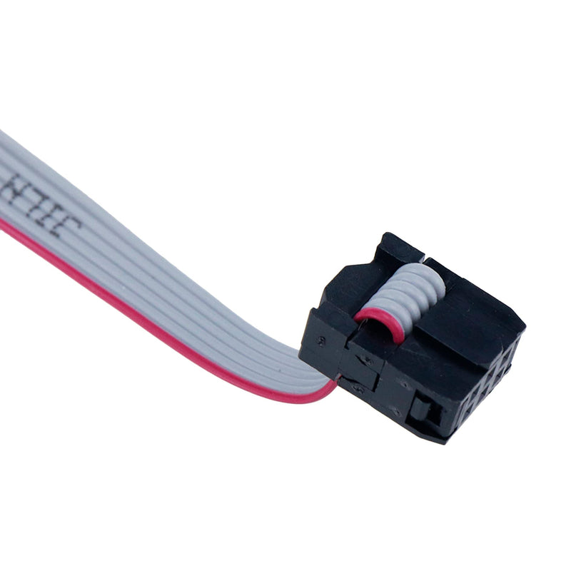 5Pcs Ribbon Cable with Black 2.54mm FC, 6 Pins F/F IDC Connector Flat Ribbon Cable, Dual Row Data Cable 30cm Length