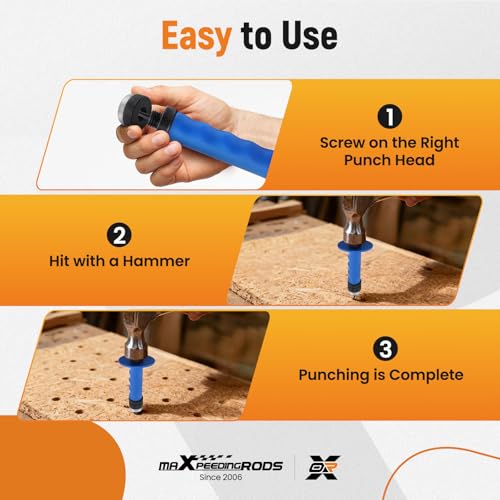 maXpeedingrods 14 PCS Gasket Hole Punch Set Steel, 5mm-35mm