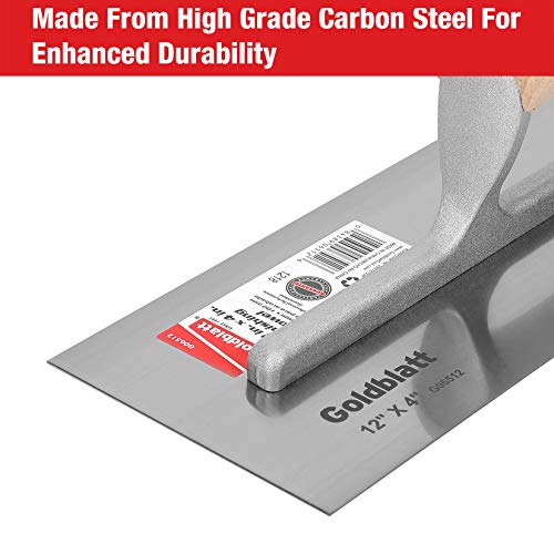 Goldblatt 3 Pieces Carbon Steel Plaster & Drywall Trowel Set for Concrete