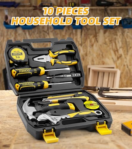 DOWELL Small Tool Kit, Tool Set for Home, Dorm 10 PCS