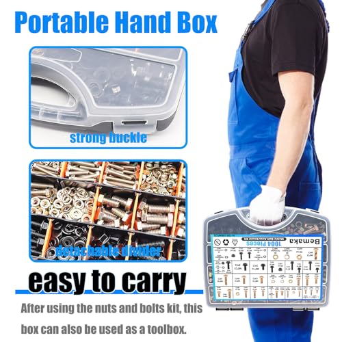 2135PCS Black M3 Metric Screw Assortment Kit + 1004Pcs Metric Bolt Assortment Kit - Grade 8.8 M4 M5 M6 M8 Bolts and Nuts Kit & 10.9 Black Zinc Plated M6 M8 M10 Flange Bolts Assortment Kit