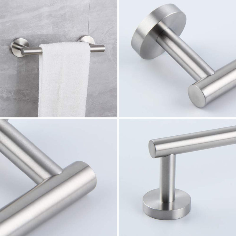 kimzcn 9-Inch Hand Towel Bar SUS304 Stainless Steel Bathroom Towel Holder Kitchen Dish Cloth Hanger RUSTPROOF Wall Mount Brushed Finish