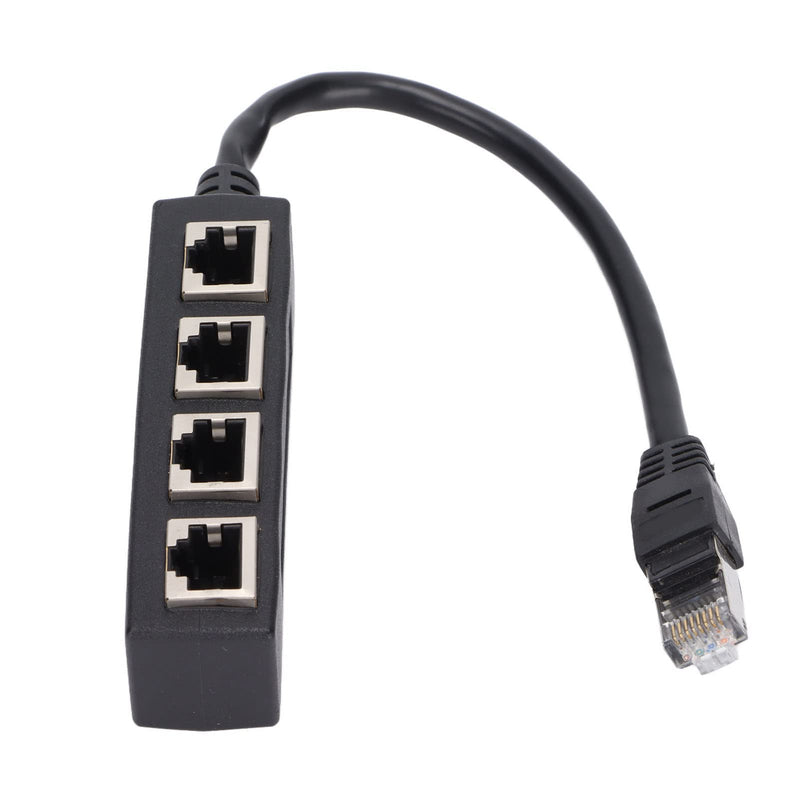 RJ45 Splitter Adapter, RJ45 Ethernet Splitter Cable,1 Male to 4 Female Ethernet Splitter Adapter Cable, CAT7 Network Cable Suitable for All Networks, Homes and Offices, and All Broadband Connections
