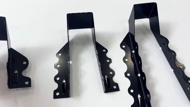 20 PCS 2x6 Joist Hanger,Black Powder-Coated,18 Gauge Galvanizing Face Mount 2"x 6" 20PCS