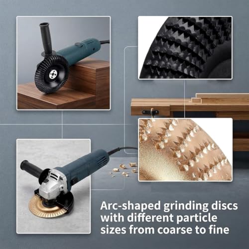 16 PCS Angle Grinder Polishing Pad Sanding Disc, Wood Carving Disc Set