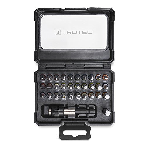 TROTEC PSCS Screwdriver Bit Driver Set 32 Piece Bits