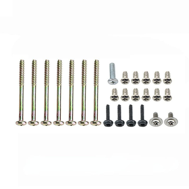 Replacement Console Screws with Rubber Foot Cover Set for PS2 PS3 Slim 2000 3000 4000 70000 Console Screw Kit Repair Parts (AB) AB
