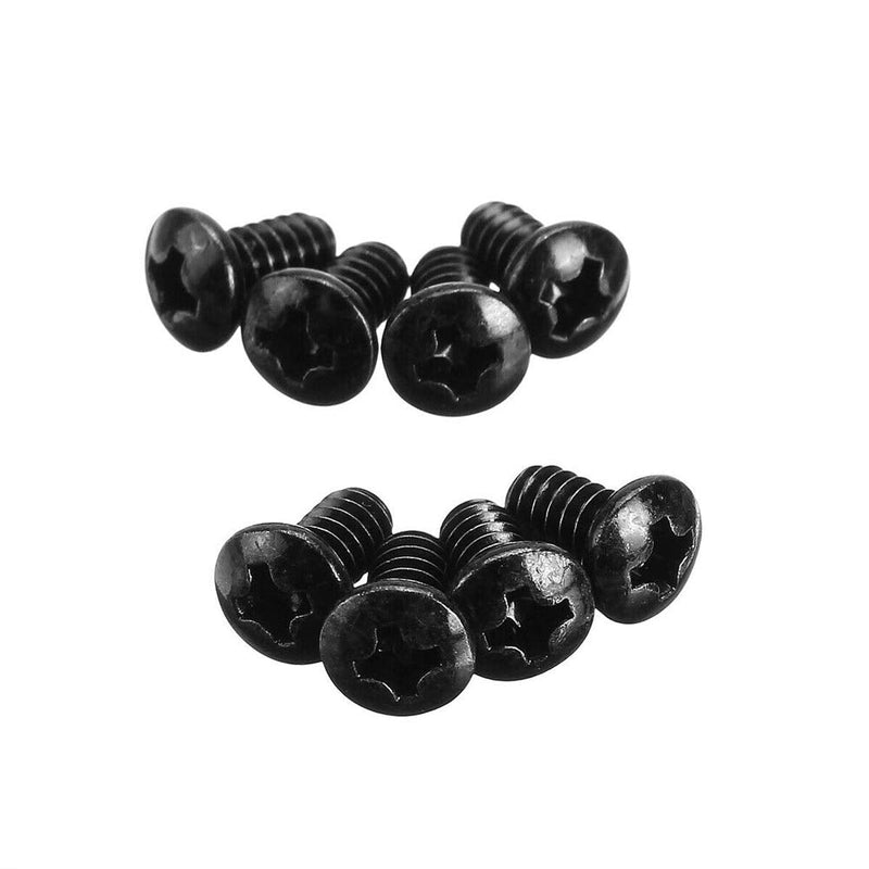 Water Cooling Radiator Fitting Screws Fan Mounting Screw Kit Durable Metal Water Cooling Radiator Screw Kit (Black) Black