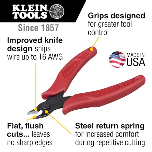 Klein Tools 5139 Zipper Bag, Canvas Tool Pouch 12.5 x 7 x 4.25-Inch with Heavy Duty Brass Zipper Close, Natural Zipper Bag + D275-5 Pliers