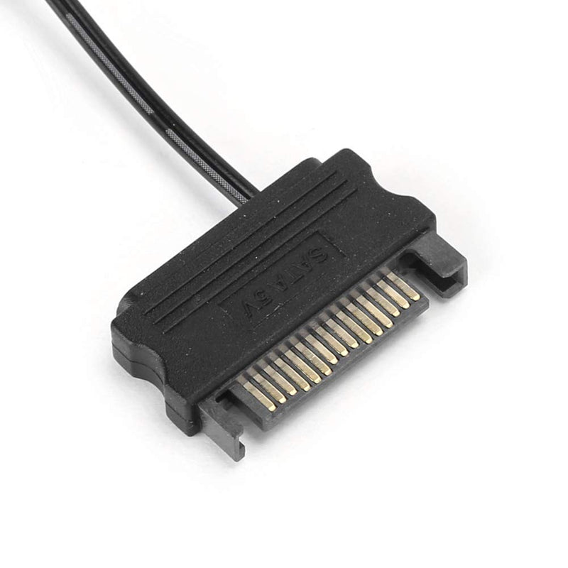 Cuifati HF Remote Control, HF Remote Control Fan Light Control PC Accessories 5V Symphony ARGB Black SATA Pin with 3-Pin ARGB Connector For 5V ARGB Devices Including Case Fan(Black)