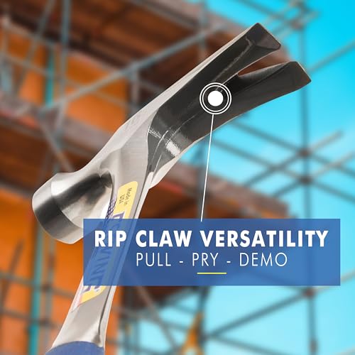 ESTWING Rip Hammer, 16oz Milled Face, Shock Reduction Grip, E3-16SM