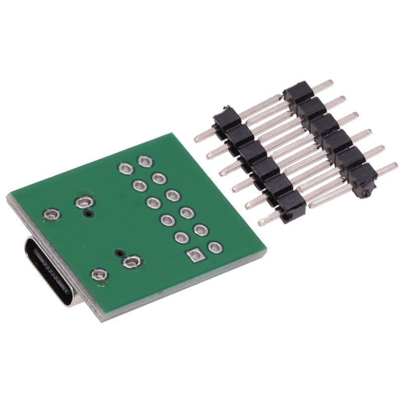 DollaTek 10pcs USB Type-C to DIP PCB Connector Pinboard Test Board Solder Socket Dip Pin Header Adapter Module