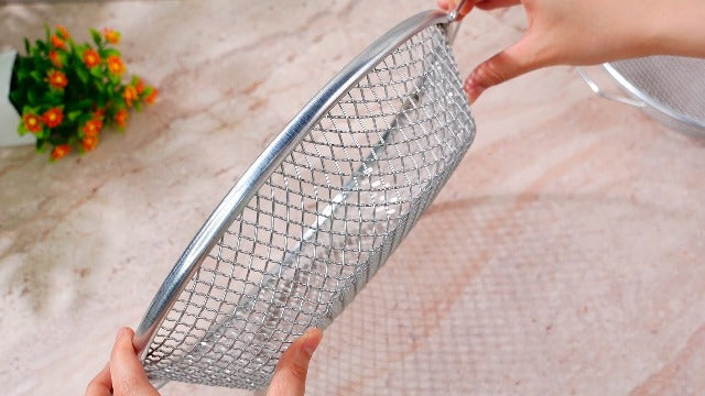 Gisafai 4 Pcs Soil Sifter for Gardening, Stainless Steel 3/5/6mm Mesh