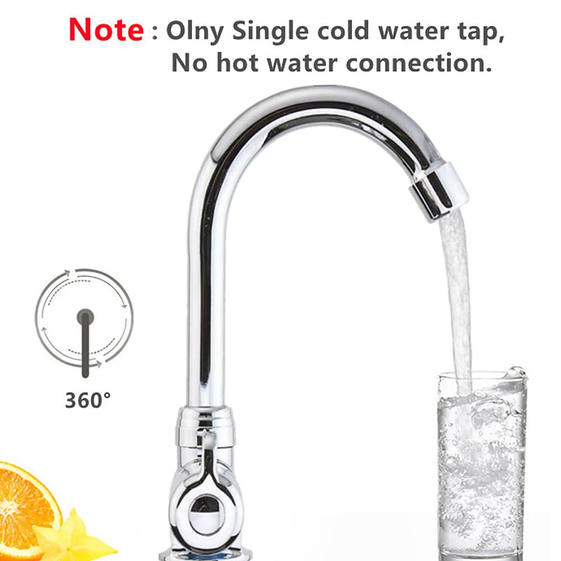 3dsll0 Folding Faucet Yacht 360 Degree tation Basin Sth Caravan Boat Durable Marine Camping Single Handle Accessories Practical Copper Cold Water