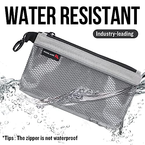 4 Pack Waterproof Mesh Small Tool Bags and 6 Pack Small Tool Pouches with Zipper