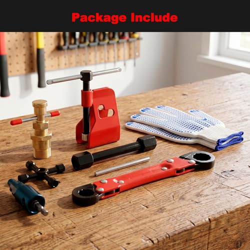 Plumbing Tools Kit with 1/2" & 3/4" Compression Sleeve Puller Set
