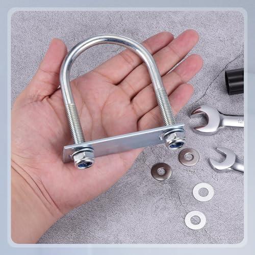 METALLIXITY U Bolts 4Set M10x65x110,Round U Bolt Kits Carbon Steel U Clamp M10x65x110mm 4