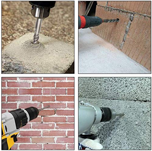 1-1/4 Inch x 15 Inch SDS MAX Rotary Hammer Drill Bit – U-Flute - Masonry Drill Bits with Carbide Tipped for Brick, Stone, Concrete – SDS MAX Divers ONLY (1-1/4''x15'') 1-1/4''x15''