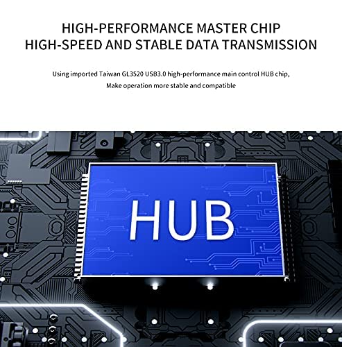 Tool-Free USB 3.0 to 2.5" & 3.5" SATA External Hard Disk Drive Lay-Flat Docking Station HDD, Support One-Key Backup Function, Docking Station with SD/CF/MS/XD/TF/M2 Reader - Black