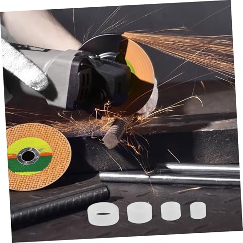 Pack of 12 Sanding Discs Reducing Sleeves Plastic Adapter for Sanding Discs Compatible with Bench Grinding Machines Versatile Use for Stone Processing
