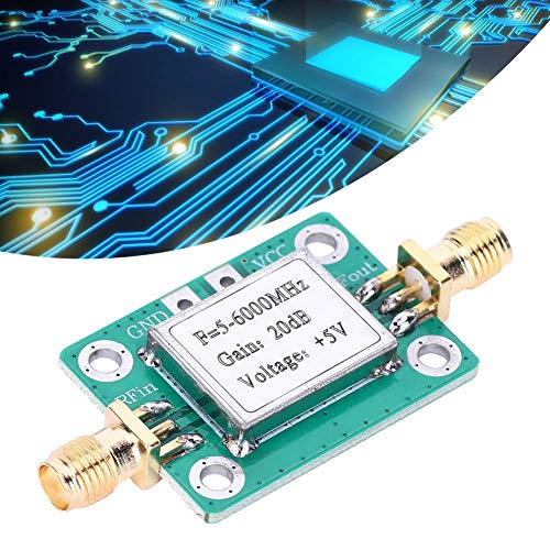 RF Power Amplifier, 5M-6GHz 20dB Low Gain Ultra Broadband Amplifier Signal Module LNA Board Module for FM Radio Walkie Talkie Wifi