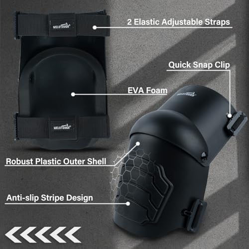 MELOTOUGH Tool Belt Suspenders Construction Bag Suspenders Padded Work belt Suspenders,Knee Pads for Work,Construction,Flooring,Gardening-Comfortable and Flexible