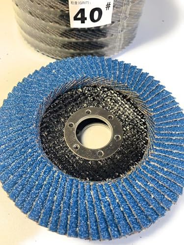 SIGNI T29 4.5" x7/8" Premium Zirconia Abrasive Flap disc for Angle Grinder Sanding, Stock and Rust Removal, Finishing, Grinding, Deburring (4.5 inch T29 40#) 4.5 inch T29 40#
