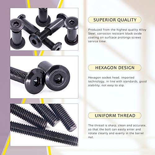 Swpeet 470Pcs Aluminum Flat Washer and Socket Cap Bolts