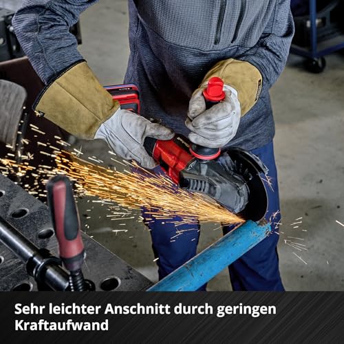Einhell 10-Piece Thin Cutting Discs Stainless Steel Diameter 125 x 1 mm | Precision Cut | Metal Processing | 22.23mm Bore | MPA Certified | Straight Design | Includes Tin 125 x 1,0 mm 10 Stk.