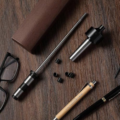 2MT Pen Spindle for Wood Lathe Pen Rotary Tool with Spindle Saver and 5 Bushings Wood Rotary Pen Kit