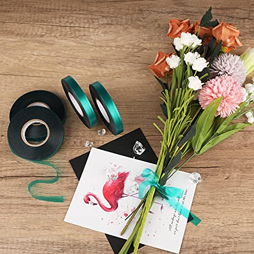 KINGLAKE GARDEN Stretch Tie Tape Roll-4 Rolls Total 600 Feet 1/2" Green Garden Tape,Plant Ribbons Plant Garden Tie for Branches, Climbing Planters, Flowers (Pack of 3) 600 Feet (Pack of 3)