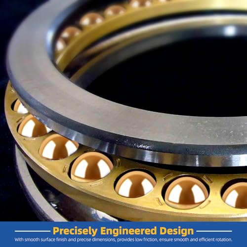 Glarks 120pcs 3/32’’-1/2’’ 10 Sizes Precision Solid Brass Bearing Balls Assortment, Yellow Brass Hardness Round Ball, Industrial Bearing Balls for for Machinery, Automotive, Valves, Ball Mill 3/32"-1/2"
